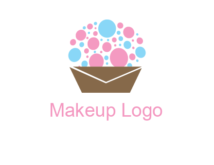 cupcake with envelope logo