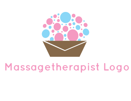 cupcake with envelope logo