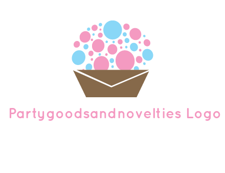 cupcake with envelope logo