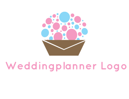cupcake with envelope logo