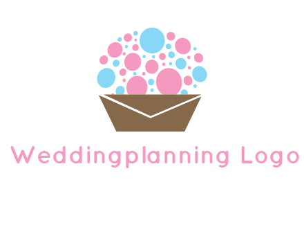 cupcake with envelope logo