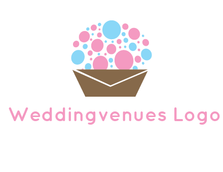 cupcake with envelope logo