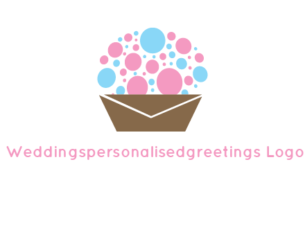 cupcake with envelope logo