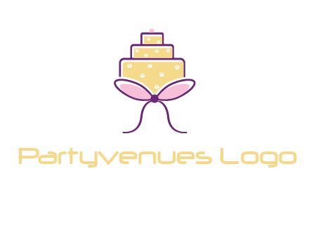 cake with bow logo