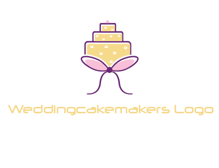 cake with bow logo