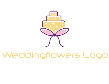 cake with bow logo