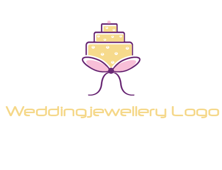 cake with bow logo