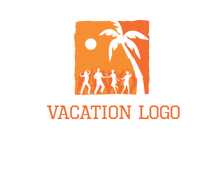 beach dance party logo
