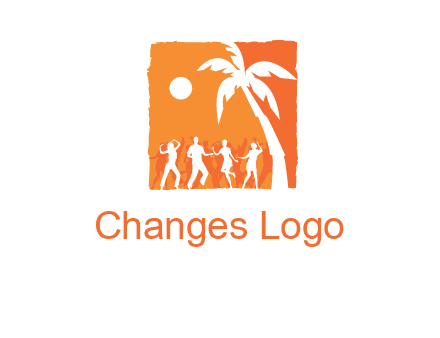 beach dance party logo