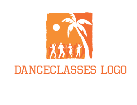 beach dance party logo