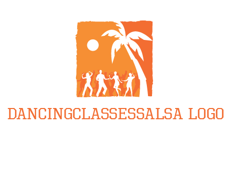 beach dance party logo