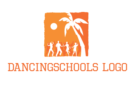 beach dance party logo