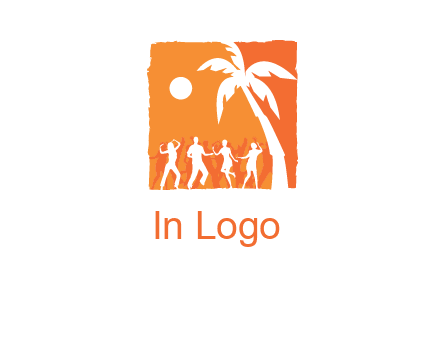 beach dance party logo