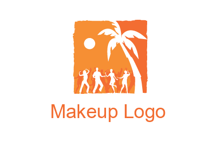 beach dance party logo