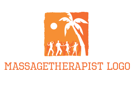 beach dance party logo