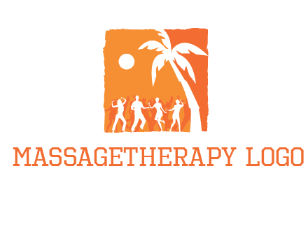 beach dance party logo