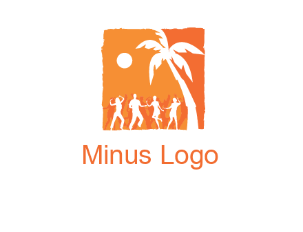 beach dance party logo