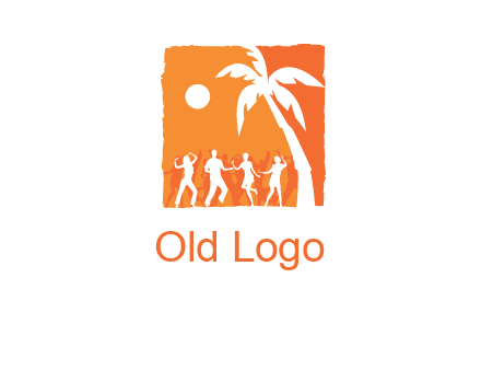 beach dance party logo