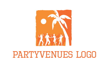 beach dance party logo