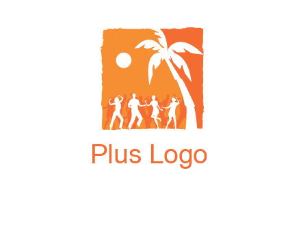 beach dance party logo