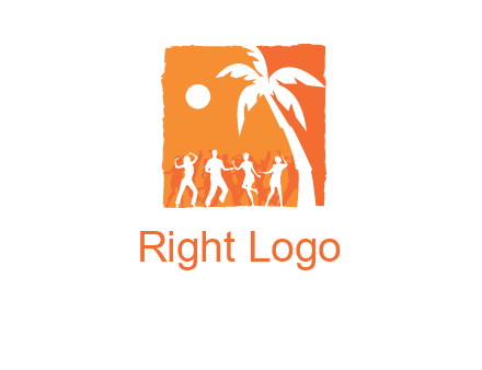 beach dance party logo