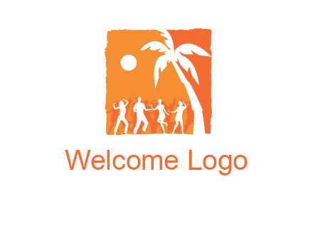 beach dance party logo