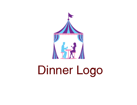 dinner in tent logo