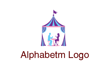 dinner in tent logo