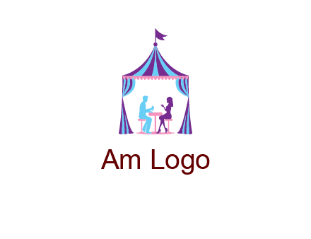 dinner in tent logo