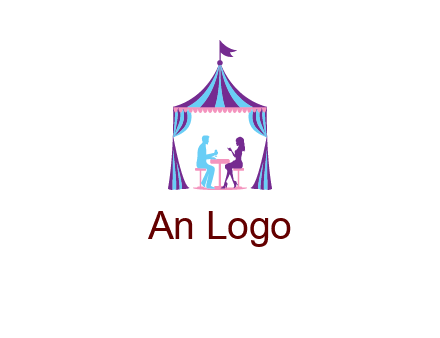 dinner in tent logo
