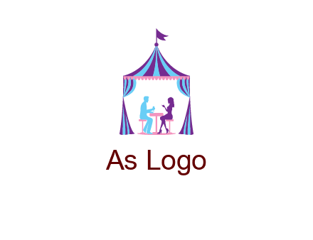 dinner in tent logo