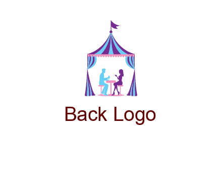 dinner in tent logo