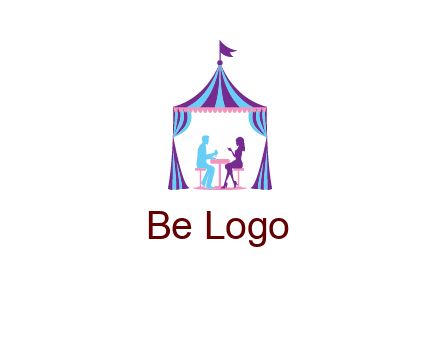 dinner in tent logo