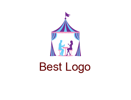 dinner in tent logo