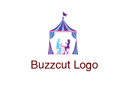 dinner in tent logo