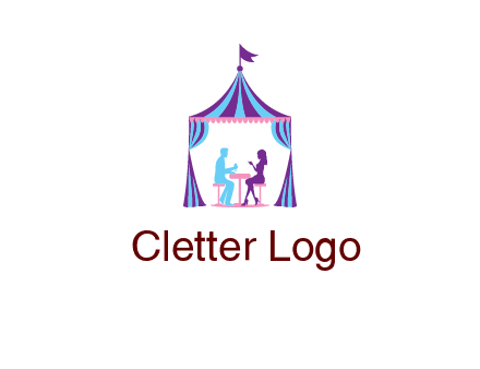 dinner in tent logo
