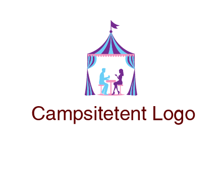 dinner in tent logo