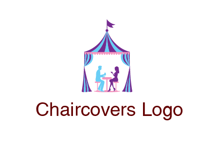 dinner in tent logo