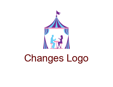 dinner in tent logo