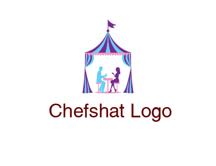 dinner in tent logo