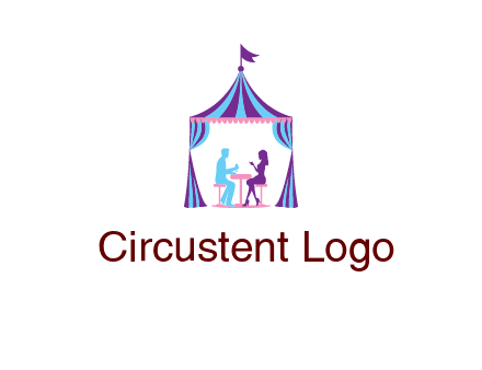 dinner in tent logo