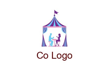 dinner in tent logo