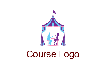 dinner in tent logo