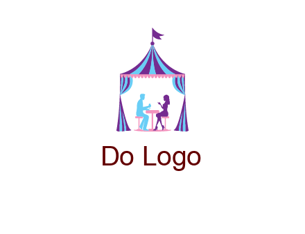 dinner in tent logo