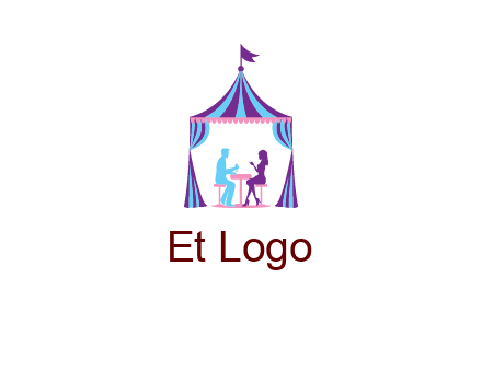 dinner in tent logo