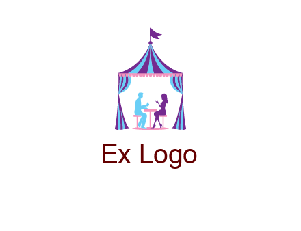dinner in tent logo