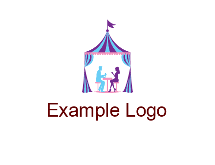dinner in tent logo