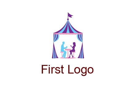 dinner in tent logo