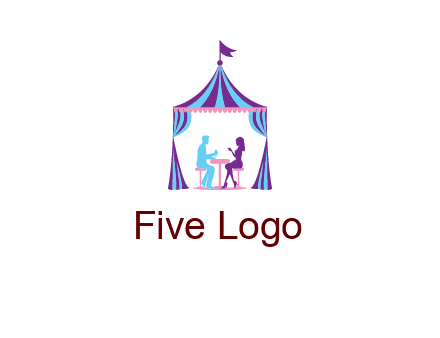 dinner in tent logo