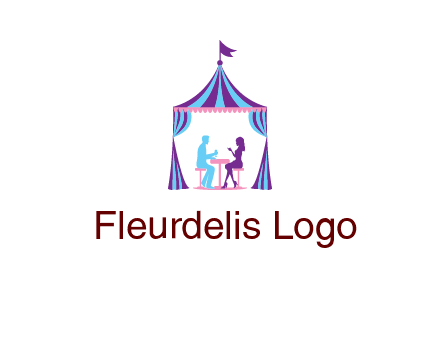 dinner in tent logo
